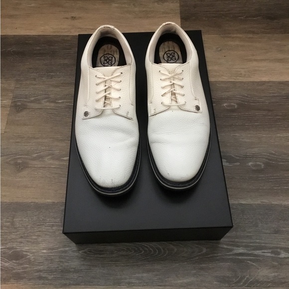 G/FORE | Shoes | Gfore Mens White Pebbled Leather Golf Shoes Sz 25 ...